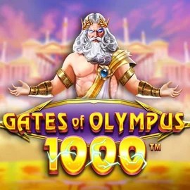 Gates of Olympus 1000 slot logo by Pragmatic Play at Jackburst Casino